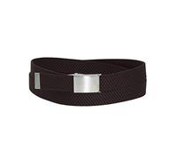 Elastik Gürtel für Damen und Herren 30 mm mit Klappschnalle dunkelbraun, One Size