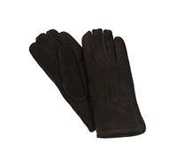 Handschuh aus echtem Lammfell handgenäht dunkelbraun, XL