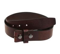 Harrys-Collection HC Damen Herren hochwertiger Ledergürtel aus Büffel Leder mit Druckknopf, Bundweite:Bundweite 80 = Gesamtlänge 94, Farben:dunkelbraun