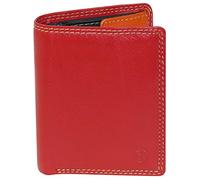 Harrys-Collection HC Damen kleine Bunte Börse in Multicolor mit RFID Schutz, Farben:rot