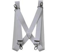 Harrys-Collection Herren extra starker Hosenträger mit Karabinerhaken Made in Germany, Größen:120 cm, Farben:weiss