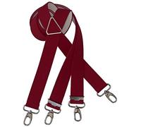 Harrys-Collection Herren extra starker Hosenträger mit Karabinerhaken Made in Germany, Größen:120 cm, Farben:bordaux