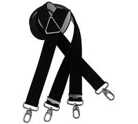 Harrys-Collection Herren extra starker Hosenträger mit Karabinerhaken Made in Germany, Größen:120 cm, Farben:schwarz