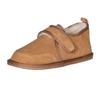 Herren Hausschuh mit Klettverschluss 2 Farben TPR Sohle braun, 43