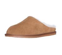 Herren Hausschuh Pantoffel aus Lammfell in 3 Farben TPR Sohle braun, 48