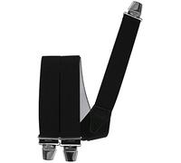 Hosenträger mit 3 extra starken Clips 140 cm Überlänge schwarz