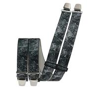 Harrys-Collection Herren Hosenträger mit 4 Clips in 2 Jeans Farben, Größen:120 cm, Farben:jeans schwarz