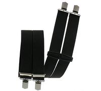 Hosenträger mit 4 Clips Krallen in 9 Farben schwarz