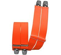Hosenträger mit 4 Clips uni extra lang 130 cm neonorange