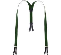 Hosenträger mit Knopfloch in Überlänge grün