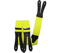 Hosenträger mit Knopfloch in Überlänge neongelb