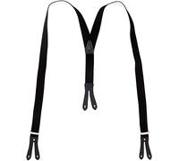 Hosenträger mit Knopfloch in Überlänge schwarz