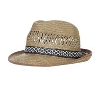 Harrys-Collection Herren Strohhut Erntehut Gartenhut Sommerhut, 59 | Aus 100% Stroh, atmungsaktiv und luftdurchlässig, sehr leichte Qualität, idealer Sonnenschutz beim Gärtnern im Sommer