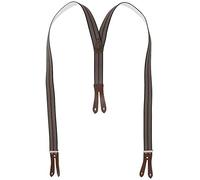 Hosenträger mit Knopfloch aus echten Lederpatten 11 Farben zur Wahl 120 cm, 3550