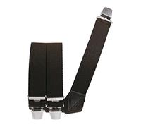 Hosenträger mit 3 Clips extra starkes Band! dunkelbraun, 120 cm