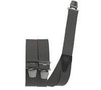 Hosenträger mit 3 Clips extra starkes Band! grau, 120 cm