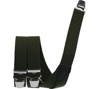 Hosenträger mit 3 Clips extra starkes Band! oliv, 120 cm