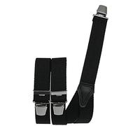 Hosenträger mit 3 Clips extra starkes Band! schwarz, 120 cm