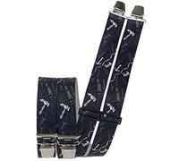 Hosenträger mit 4 starken Clips Handwerker Motive marine, 120 cm