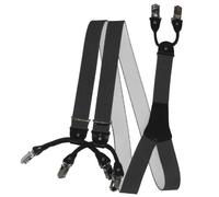 Hosenträger mit 6 Clips in 10 Farben dunkelgrau