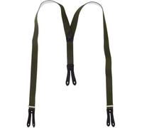 Hosenträger mit Knopfloch in Überlänge oliv
