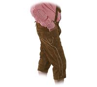 Kniebundhose im Trachtenstil mit Träger braun, 50