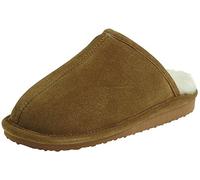 Harrys-Collection Lammfell Hausschuhe - 100% Merino Pantoffeln für Damen & Herren - Atmungsaktiv & Durchblutungsfördernd - Leder Hausschuhe