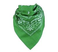 Harrys-Collection Unisex Bandana Bindetuch 100% Baumwolle (1 er 6 er oder 12 er Pack), Farbe:grün