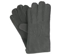 Handschuh aus echtem Lammfell handgenäht dunkelgrau, XL