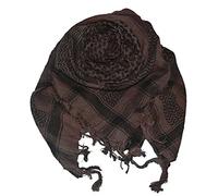 Harrys-Collection Unisex PLO Tuch Kufiya Shemagh, dunkelbraun