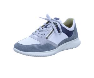 Hartjes Breeze 1140-1917 Aluminium/Eisgrau - Schnürschuh mit loser Einlage - Damenschuhe Bequeme Schnürschuhe, Grau, leder (velour/nappa) für Damen, bunt, Größe 41 EU / 7 UK