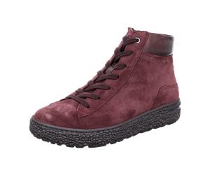 Hartjes Phil Boot 1721404 Aubergine (rot) - ungefütterte Stiefelette - Damenschuhe Modische Stiefelette / Boots, Rot, leder (velour/nappa) für Damen, rot, Größe 41 EU / 7 UK