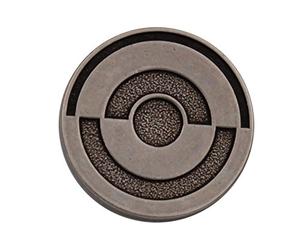 Hartmann-Knöpfe interessante silberne Metall-Ösenknöpfe mit coolem grafischem Design 15mm oder 28mm (6 Stück) (15mm)