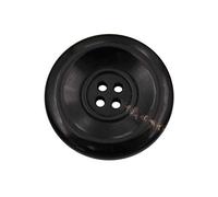 Hartmann-Knöpfe klassisch schöne schwarz Horn Knöpfe 4-Loch kleine Maserung (8 Stück) (15mm)