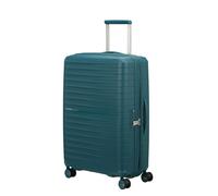 Hartschalen-Trolley AMERICAN TOURISTER "FASTFORWARD, verschiedene Größen und Farben", Damen, Gr. B/H/T: 46cm x 68cm x 26cm 67 l, totally teal, Polypropylen, unifarben, Koffer, Hartschalen-Koffer perso