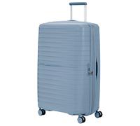 Hartschalen-Trolley AMERICAN TOURISTER "FASTFORWARD, verschiedene Größen und Farben", Damen, Gr. B/H/T: 50cm x 78cm x 30cm 108 l, blau (steel blau), Polypropylen, unifarben, Koffer, Hartschalen-Koffer