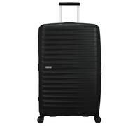 Hartschalen-Trolley AMERICAN TOURISTER "FASTFORWARD, verschiedene Größen und Farben", Gr. B/H/T: 50cm x 78cm x 30cm 108 l, schwarz (flash schwarz), Polypropylen, unifarben, Koffer, Hartschalen-Koffer
