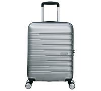 Hartschalen-Trolley AMERICAN TOURISTER "FLASHLINE 55", Damen, Gr. B/H/T: 40cm x 55cm x 20cm 34 l, blau (sky silber), ABS, festlich, Koffer, Handgepäck-Koffer Reisegepäck Koffer TSA-Zahlenschloss (9661