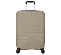 Hartschalen-Trolley AMERICAN TOURISTER "FLYTWIST, verschiedene Größen und Farben", Damen, Gr. B/H/T: 45cm x 67cm x 26cm 63 l, gelb (sandstone), Polypropylen, Koffer, Hartschalen-Koffer personalisierba