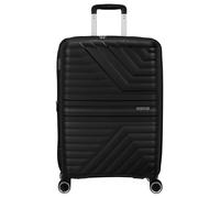 Hartschalen-Trolley AMERICAN TOURISTER "FLYTWIST, verschiedene Größen und Farben", Gr. B/H/T: 45cm x 67cm x 26cm 63 l, schwarz (shadow schwarz), Polypropylen, Koffer, Hartschalen-Koffer personalisierb