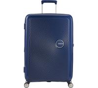 Hartschalen-Trolley AMERICAN TOURISTER "SOUNDBOX, in verschiedenen Farben und Größen", Damen, Gr. B/H/T: 47cm x 67cm x 29cm 71,5 l, blau (midnight navy), Polypropylen, unifarben, Koffer, Reisekoffer T
