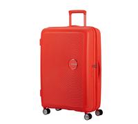 Hartschalen-Trolley AMERICAN TOURISTER "SOUNDBOX, in verschiedenen Farben und Größen", Damen, Gr. B/H/T: 51,5cm x 77cm x 29,5cm 97 l, neon orange, Polypropylen, unifarben, Koffer, Reisekoffer Trolley