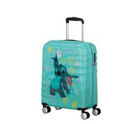 Hartschalen-Trolley AMERICAN TOURISTER "WAVEBREAKER DISNEY, verschiedene Motive", Gr. B/H/T: 40cm x 55cm x 20cm 36 l, stitch flower, ABS, Koffer, Reisekoffer Reisegepäck (89915531-0) stitch flower