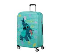 Hartschalen-Trolley AMERICAN TOURISTER "WAVEBREAKER DISNEY, verschiedene Motive", Gr. B/H/T: 52cm x 77cm x 29cm 96 l, stitch flower, ABS, Koffer, Reisekoffer Reisegepäck (81275242-0) stitch flower