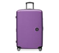 Hartschalen-Trolley HAUPTSTADTKOFFER "Mitte, verschiedene Größen und Farben", Damen, Gr. B/H/T: 50cm x 77cm x 29cm 102 l, lila (aubergine), ABS, unifarben, festlich, Koffer, Hartschalen-Koffer Reisege