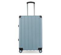 Hartschalen-Trolley HAUPTSTADTKOFFER "Q-Damm, verschiedene Farben und Größen", Damen, Gr. B/H/T: 45,5cm x 68cm x 27cm 71 l, blau (poolblau), ABS, festlich, Koffer, Hartschalenkoffer Reisekoffer Trolle