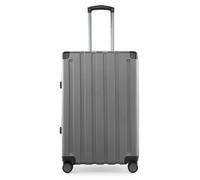 Hartschalen-Trolley HAUPTSTADTKOFFER "Q-Damm, verschiedene Farben und Größen", Damen, Gr. B/H/T: 45,5cm x 68cm x 27cm 71 l, silber, ABS, festlich, Koffer, Hartschalenkoffer Reisekoffer Trolley mit TSA