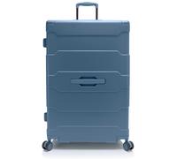 Hartschalen-Trolley HEYS "ReNew, verschiedene Größen und Farben", Gr. B/H/T: 49,8cm x 76,6cm x 30,4cm 125 l, blau (ocean), Kunststoff, clean, matt, Basic, Koffer, herausnehmbares Innenfutter Volumener