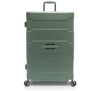 Hartschalen-Trolley HEYS "ReNew, verschiedene Größen und Farben", Gr. B/H/T: 49,8cm x 76,6cm x 30,4cm 125 l, grün (evergrün), Kunststoff, clean, matt, Basic, Koffer, herausnehmbares Innenfutter Volume