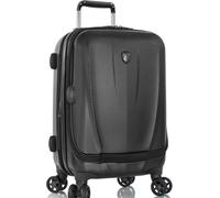 Hartschalen-Trolley HEYS "Vantage, in verschiedenen Farben und Größen", Gr. B/H/T: 37cm x 53cm x 23cm 51 l, schwarz, Polycarbonat-Verbundwerkstoff, unifarben, Koffer, Heys Reisegepäck Frontzugangsfach